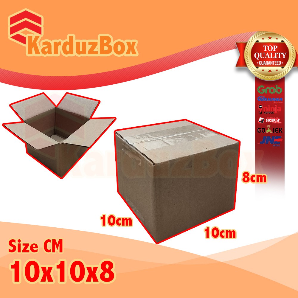 

10x10x8 kardus box packaging POLOS BARU