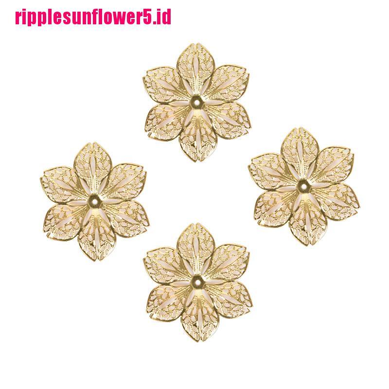 # Kaos T-Shirt Wanita Lengan Pendek Motif Print #50pcs / set Konektor Liontin Bentuk Bunga Untuk Membuat Perhiasan