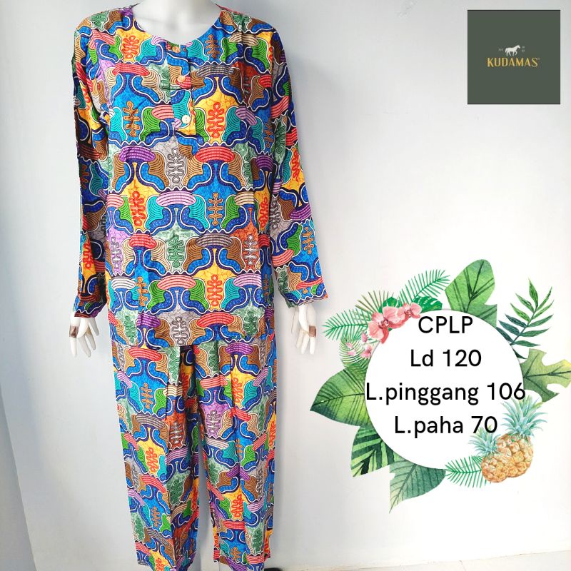 DASTER KUDAMAS SETELAN LENGAN PANJANG LD 120CM