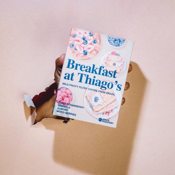 

Breakfast at Thiago's (200 gram) specialty coffee biji kopi