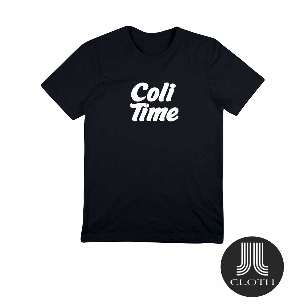 TSHIRT BAJU KAOS DISTRO PRIA WANITA PLESETAN COLI TIME COTTON COMBED 30S