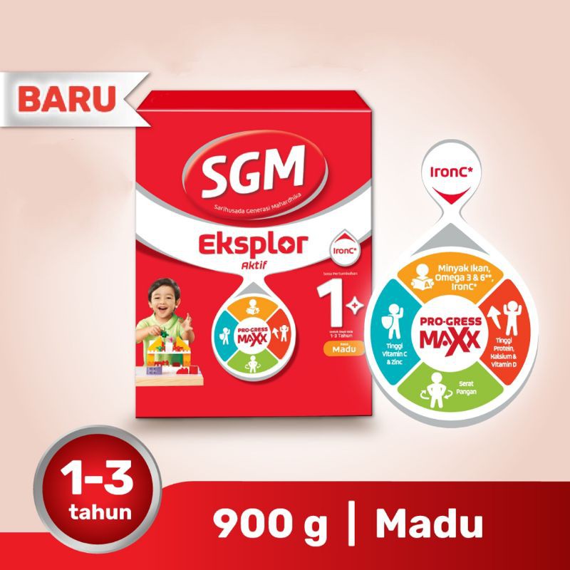 SGM EKSPLOR 1 PLUS VANILA / MADU 900 GRAM | Shopee Indonesia