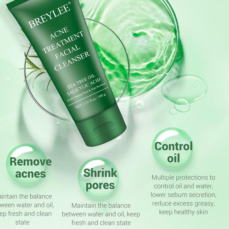 ₽ BREYLEE Acne Treatment A - Paket Perawatan Wajah Berjerawat (4 pcs) ㄶ
