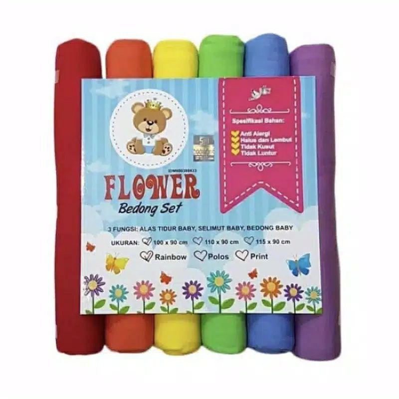 1 pc bedong bayi warna 100*90 cm selimut bayi