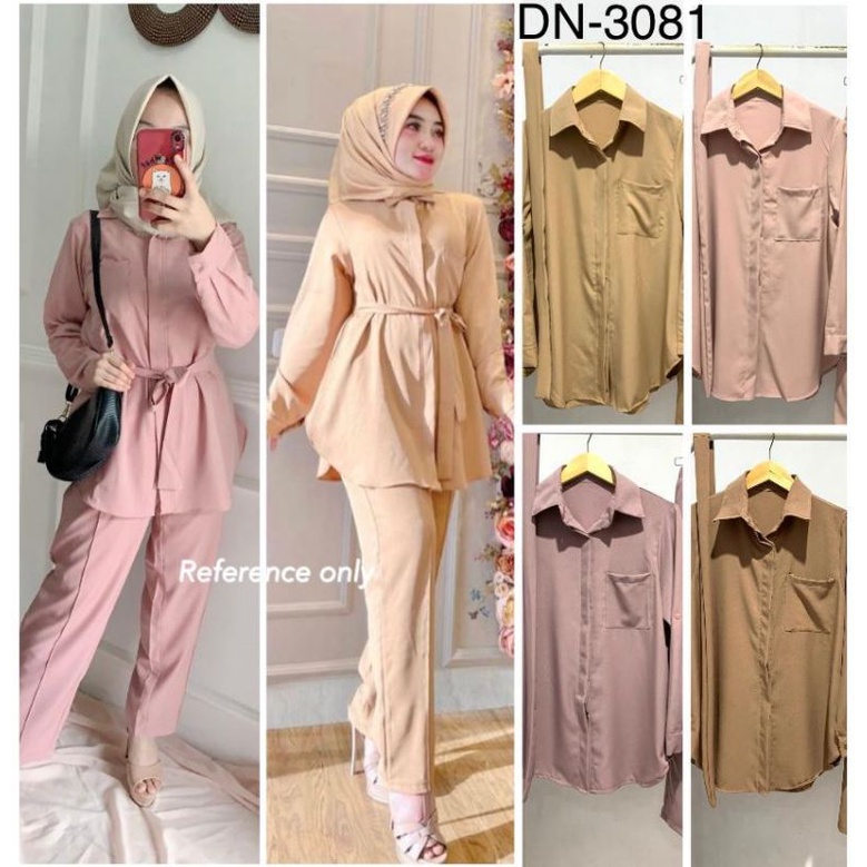 setcel import shakila DN 3081/ baju wanita bluse setelan celana atasan kemeja shakila set celana