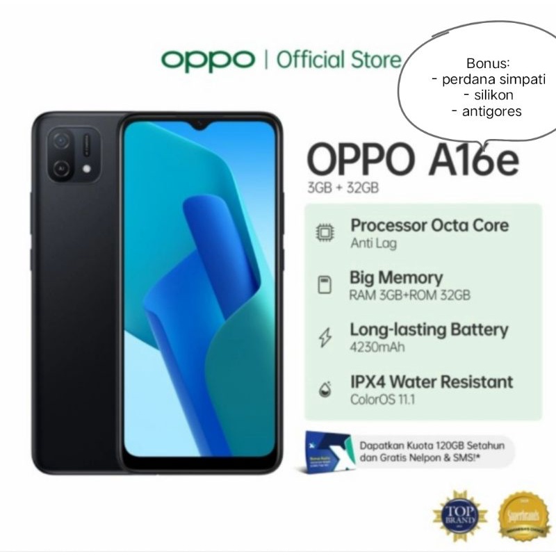 OPPO A16e Ram 3/32 GB.