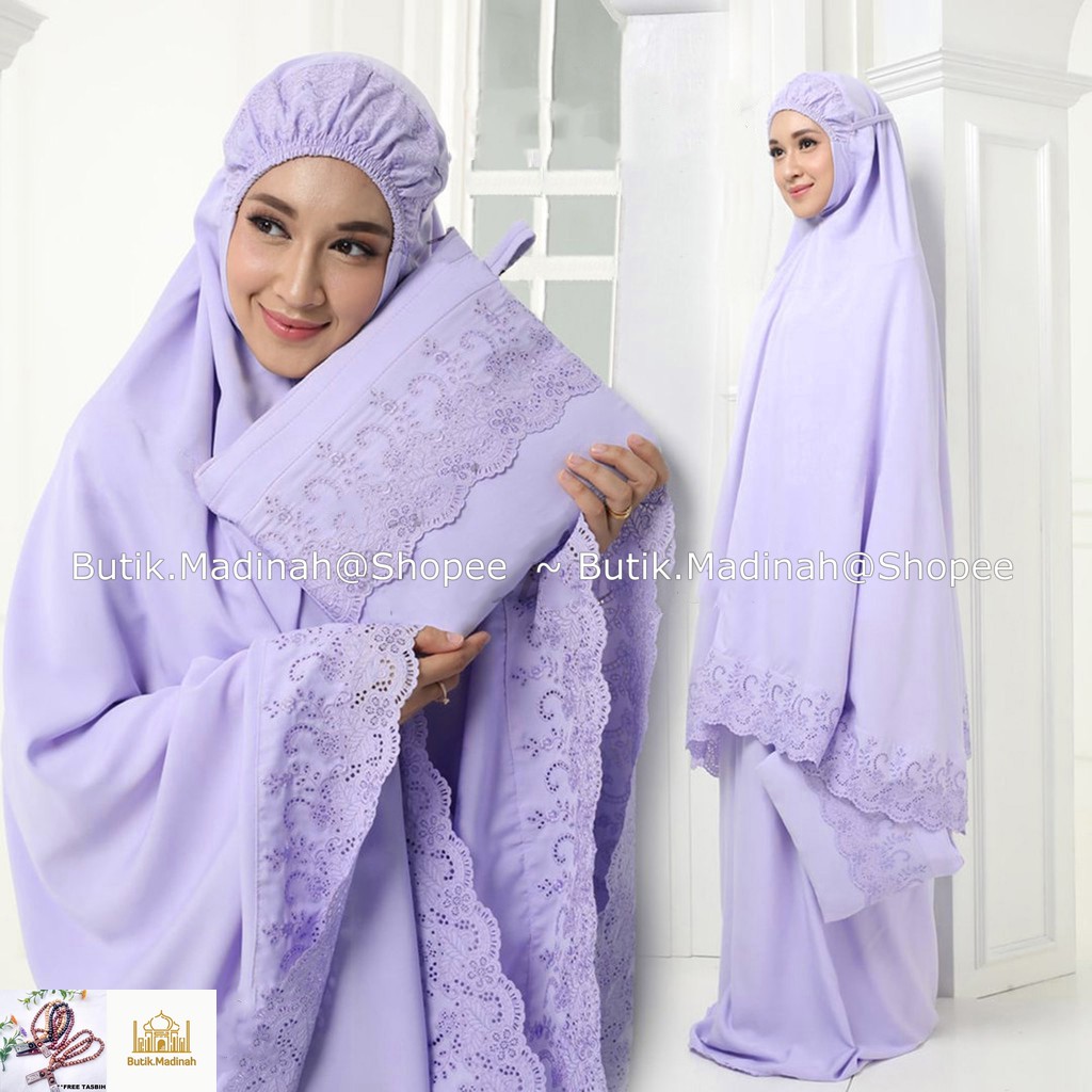 BUTIK.MADINAH MUKENA DEWASA PASTELEENA BY SITI KHADIJAH DALANOVA
