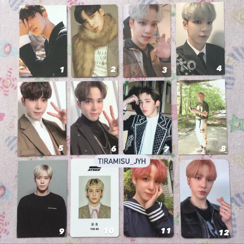 jeong yunho ateez photocard pc official ( ep 1 ep 2 ep fin adult id sg perfume epilogue fever )