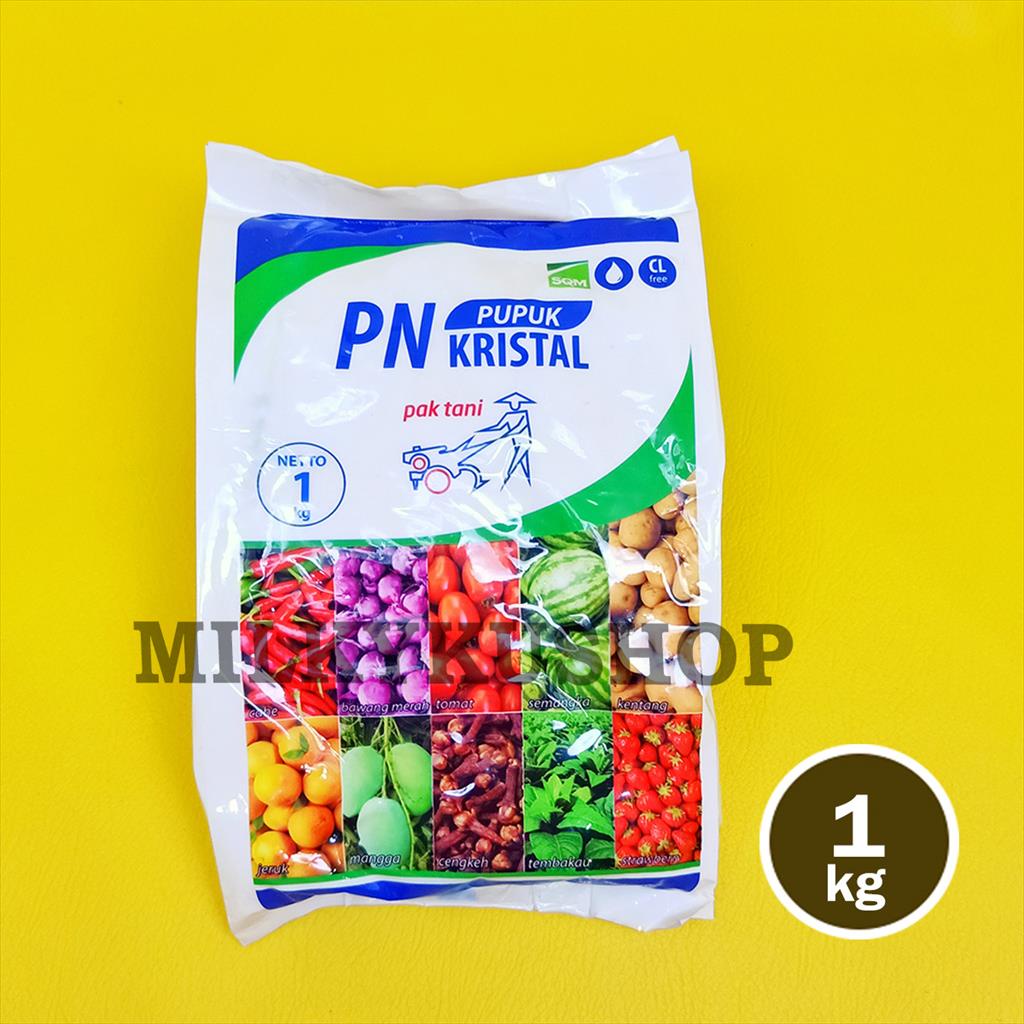 PUPUK PN KRISTAL 1 KG KEMASAN  PABRIK KNO3 PUTIH PAK TANI