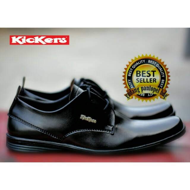 Sepatu Kerja Pria Murah Kickers Pantofel Swedian Leather Terbaru Formal Hitam Kantor Pesta