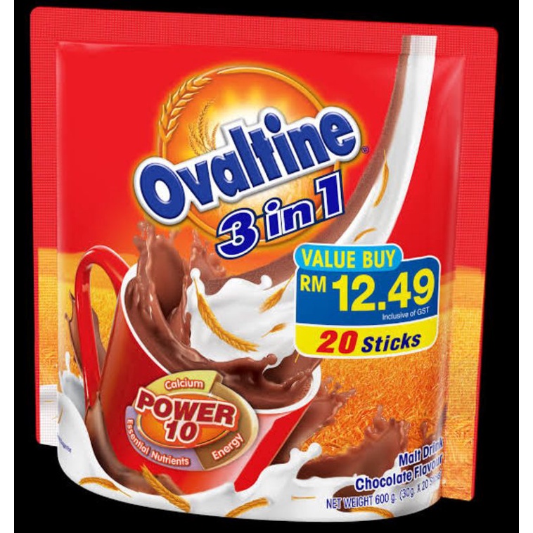 

SUSU OVALTINE 3-in1 POWER 10 Grosir ISI 20 STICK