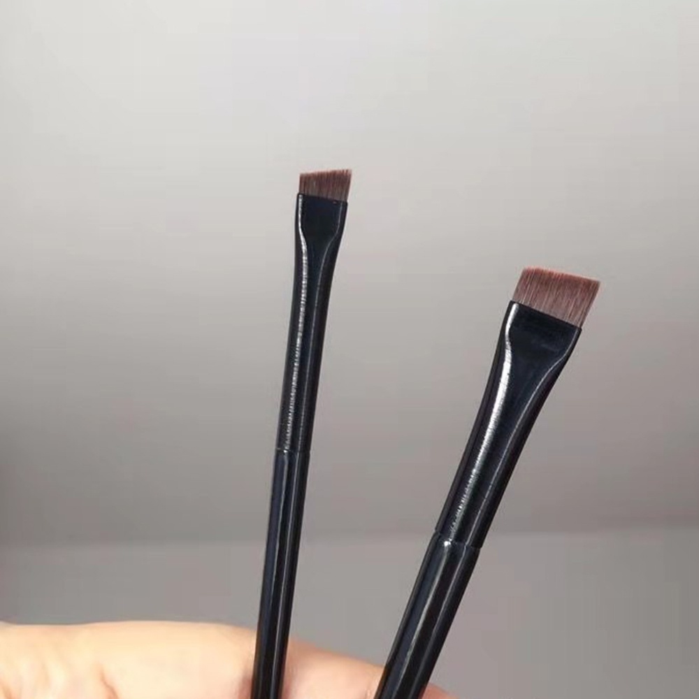 Kuas Alis Mata Bulu Pipih Hitam Make Up Ultra-Thin Precision Firming Knife-Edge Fine Eyeliner 101 102 Brush Eyebrow Brush LADALA