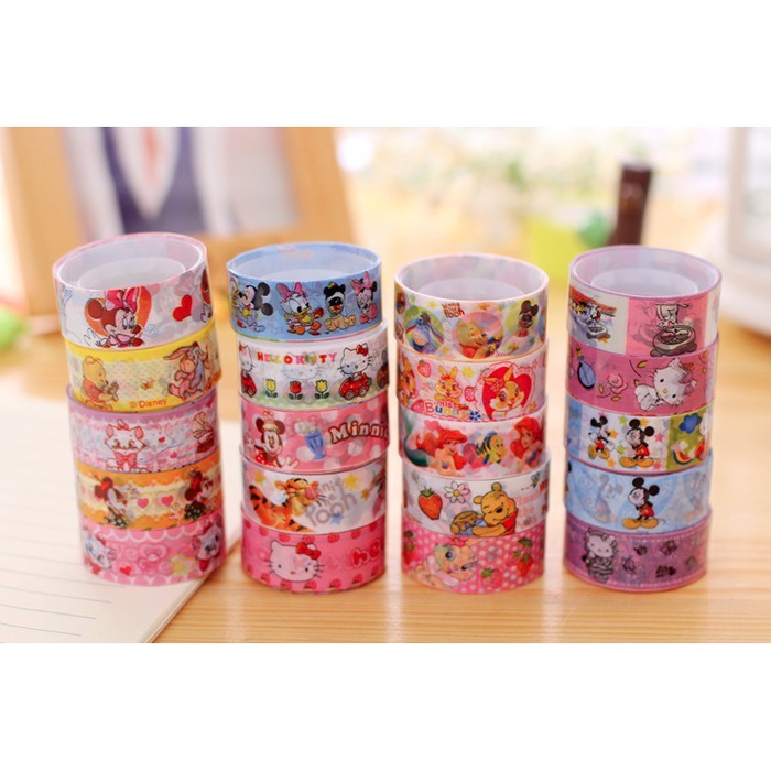 

Isolasi motif non glitter solatip bergambar karakter