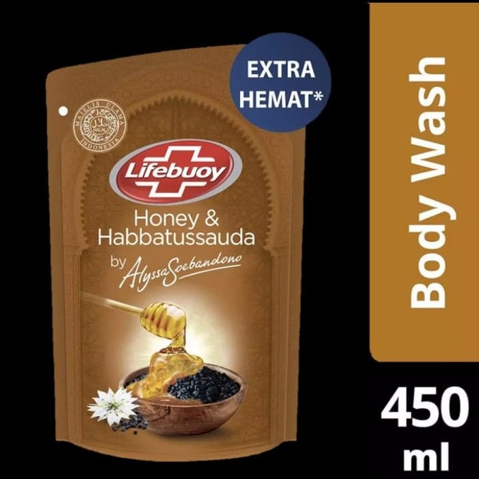 Lifebuoy Sabun Cair Honey & Habbatussauda Refill 450ml