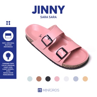 Image of thu nhỏ Sara Sara JINNY Sandal wanita casual sandal slop puyuh kekinian model birken ban dua #7