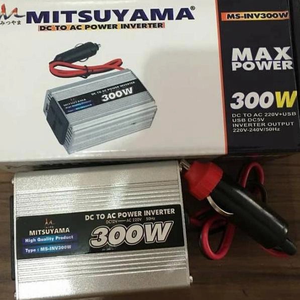 POWER INVERTER MITSUYAMA 300WATT / POWER INVERTER ARUS DC TO AC MS-300