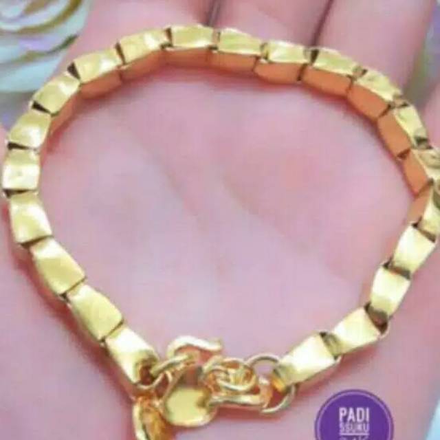 Xuping gelang padi lapis emas 24k 1602