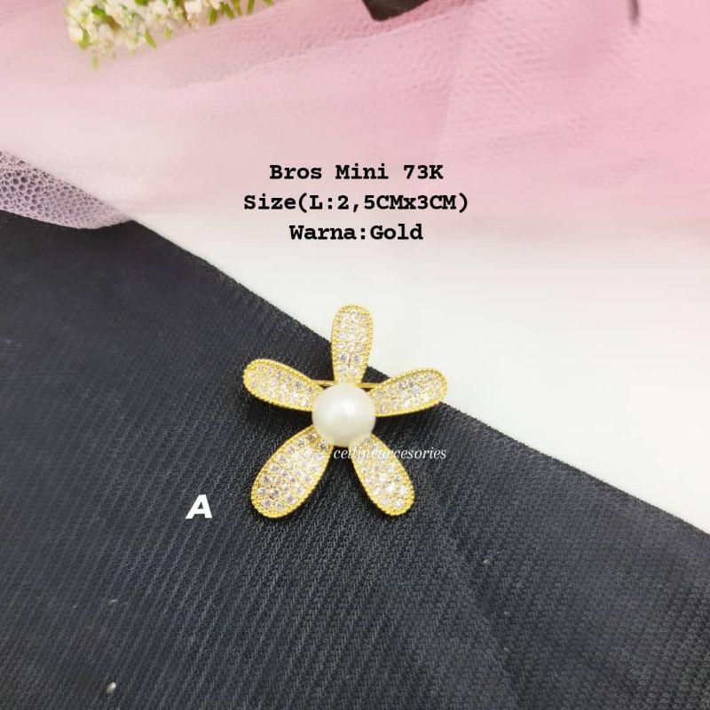 Bross mini Zirconia,bros mini swaroski high quality,bros kecil swaroski,bros dagu kecil-#A