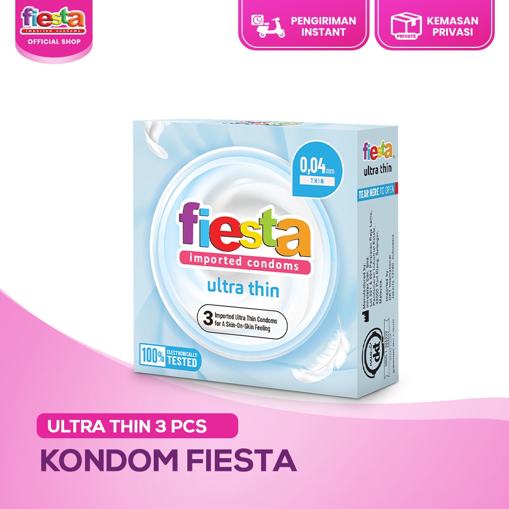 Kondom Fiesta Ultra Thin Tipis isi 3 pcs