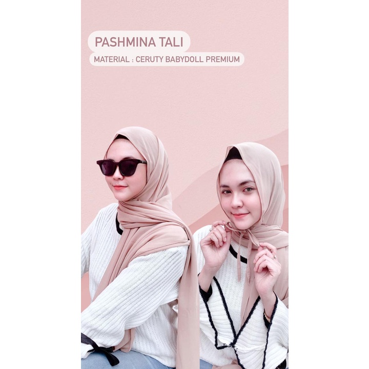 Hijab Pashmina Tali Ceruty Babydoll Premium (Langsung Konveksi)