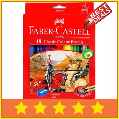 

Original Pensil Warna Faber Castell Isi 48 Warna Classic Pensil Mewarnai Panjang Murah