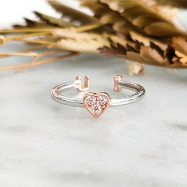 Cincin Emas asli model lempeng oval bintang spiral