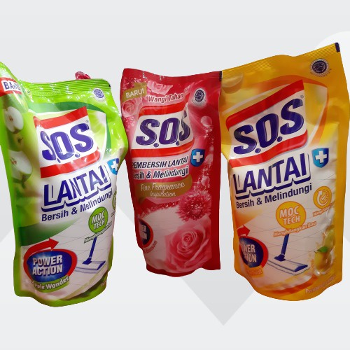 SOS pembersih lantai refill 750 ml