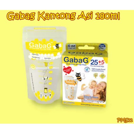 PMS12 Gabag Kantong ASI 180ml besar