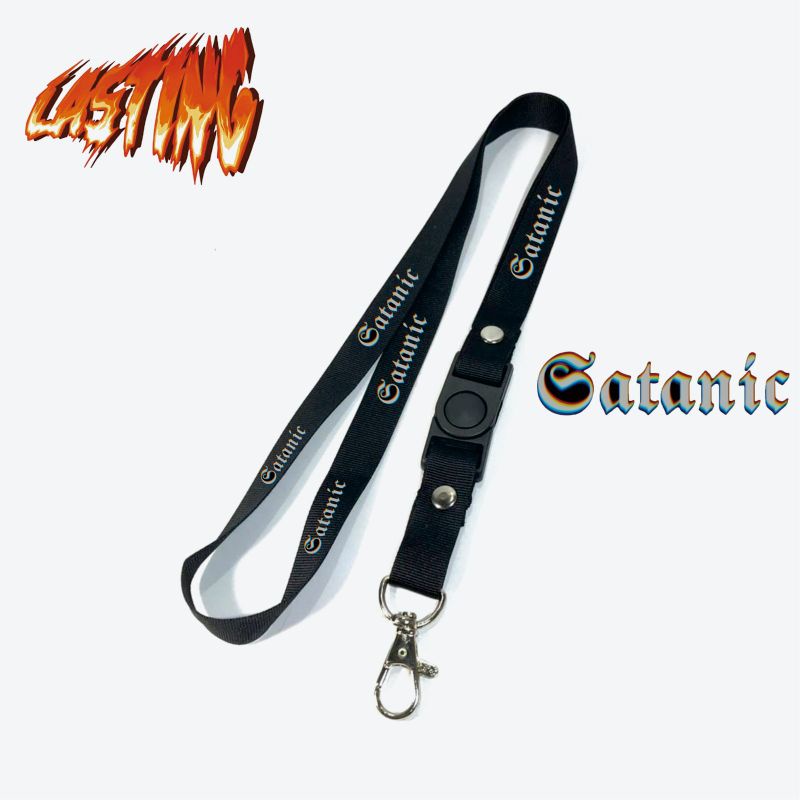 

Lanyard SATANIC tali lanyard DISTRO gantungan kunci name tag id card kartu nama / lanyard podss vapee SATANIC gantungan / bisa cod lanyard best seller lanyard hitam lanyard murah