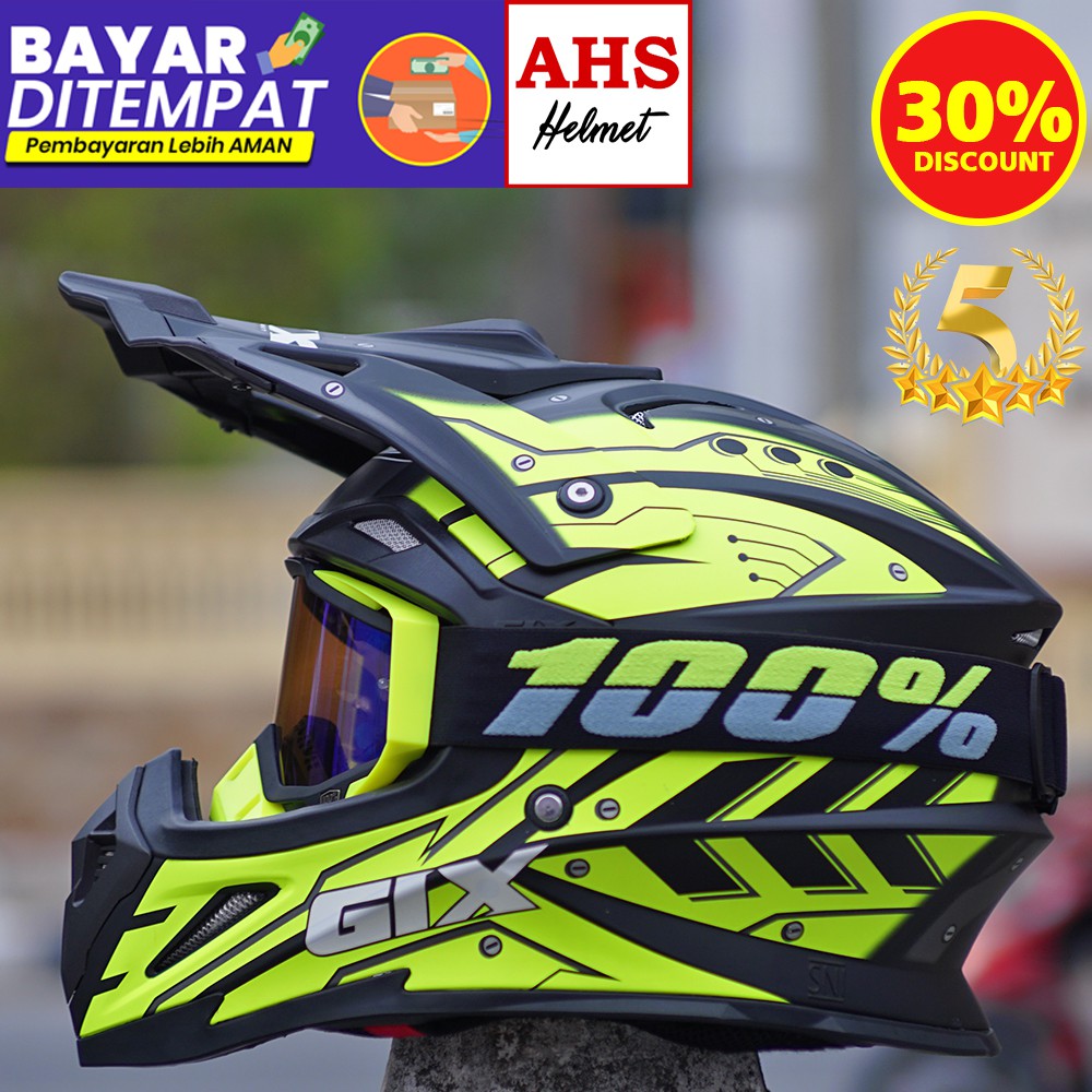 Helm Gix Cross Armour Cross Free Sarung Tas Helm Trail Original Gix Supercross - Ongkir cuma 2kg