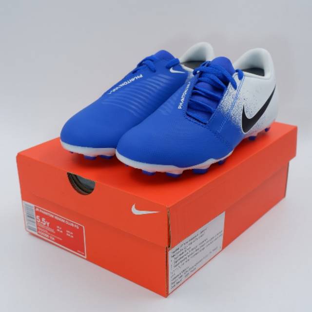 New Sepatu Bola Anak Nike JR Phantom Venom Club FG White Blue