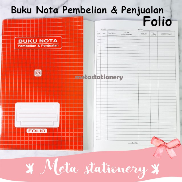 

Buku Nota Pembelian & Penjualan Folio