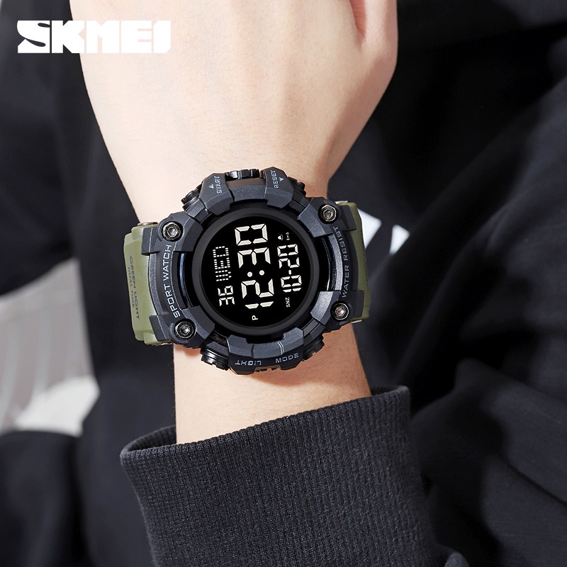 SKMEI 1968 Jam Tangan Pria Digital Sport Watch Anti Air 5 Bar