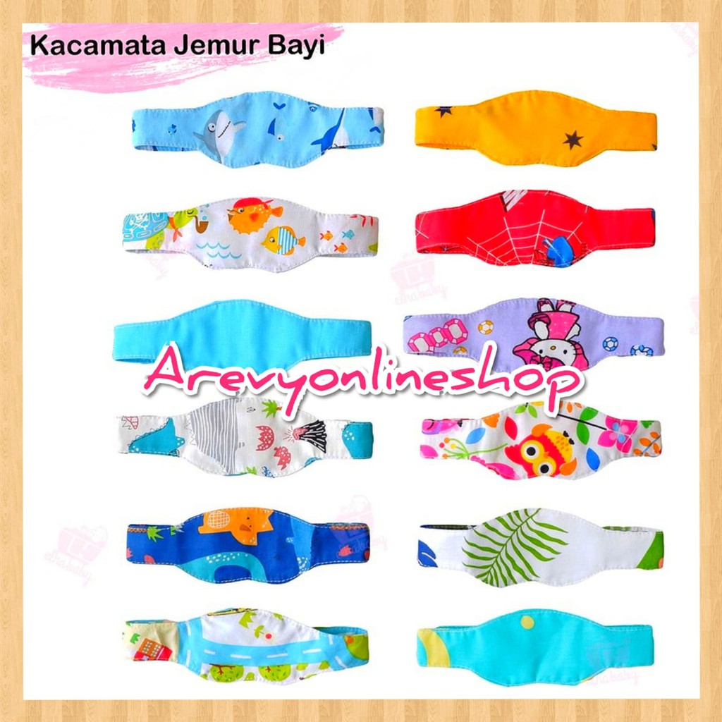 Kacamata Jemur Bayi / Penutup Mata | Eye Mask Baby Newborn