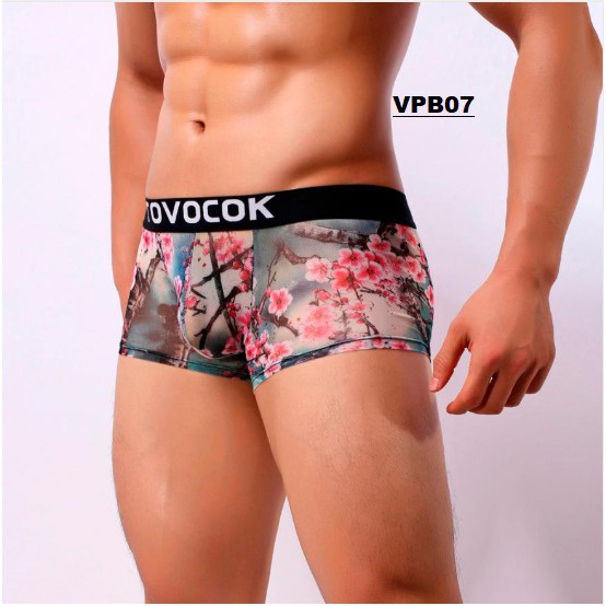 Celana Dalam Pria Boxer Motif Transparant Impor