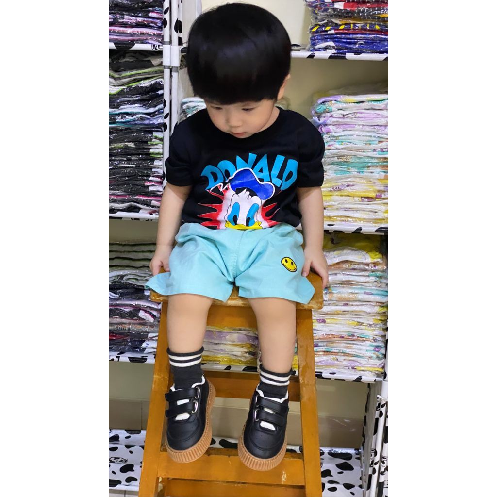 Jikialiang - KAOS ANAK LAKI LAKI &amp; PEREMPUAN USIA 1-8 TAHUN GAMBAR DONAlDUCK