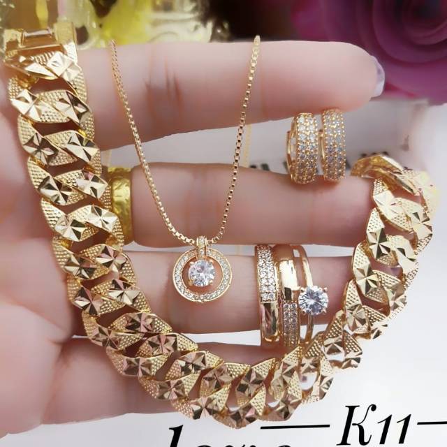 Xuping set perhiasan lapis emas 24k 3101