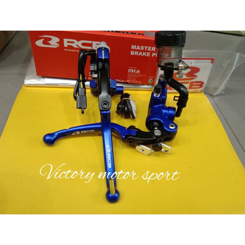 master rem rcb s1 biru paket master rem handel kiri S1 biru satria aerox ninja Vixion