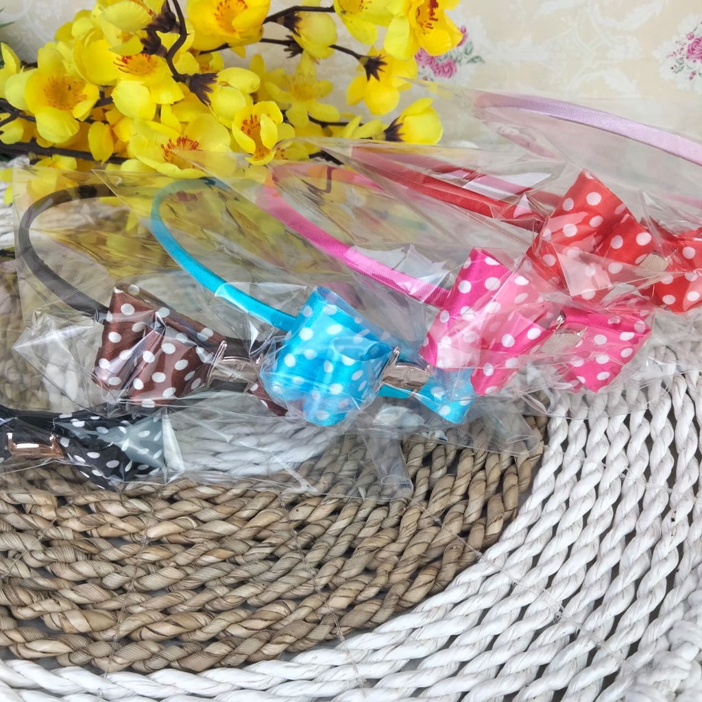 mandirishoesstore-BANDO ANAK HITAM / BANDO PITA BESAR LUCU CUANCUY / BANDO PLATIK PLASTIK AKY30