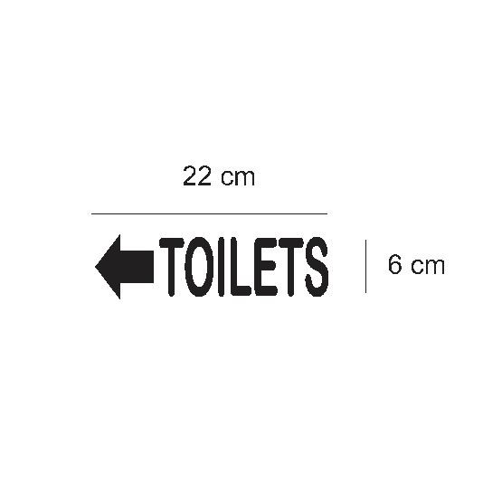 WallStiker Petunjuk Arah Toilet Sign Kamar Mandi Hotel Restoran Kantor