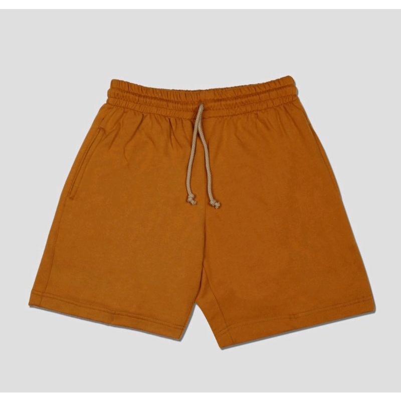 Rifle.co | Celana Pendek Pria Wanita| celana pendek Santai | Boardshort | Boxer | Sweatpants Warna Kuning Tua | shortpants