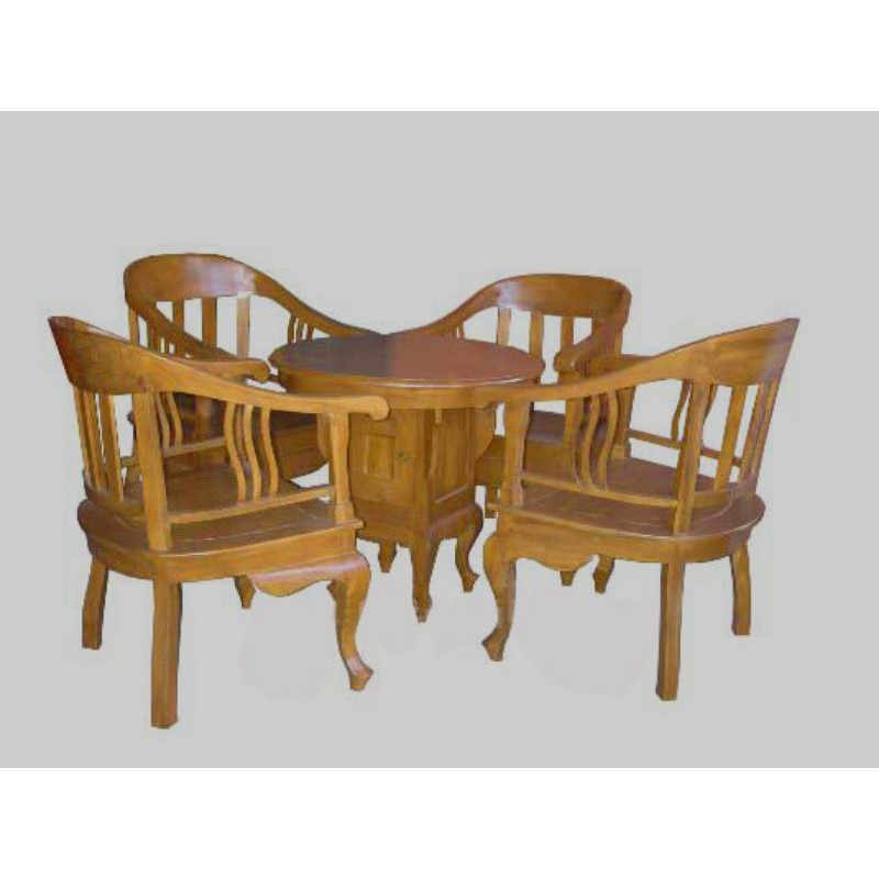 Kursi teras betawi lenong 4 kursi