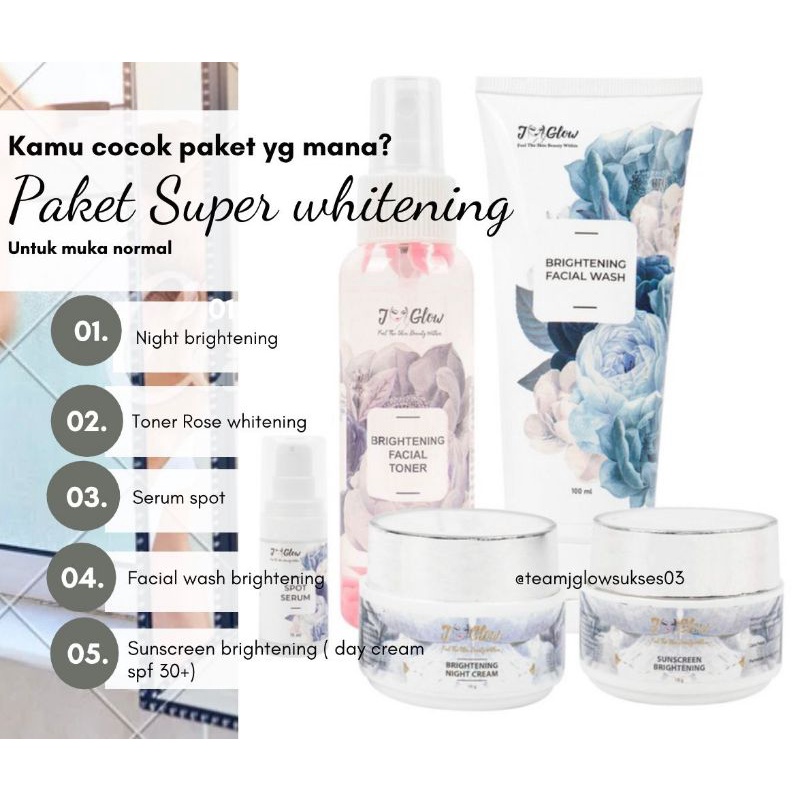 PAKET JGLOW SUPER WHITENING SUDAH BPOM DAN 100% HALAL