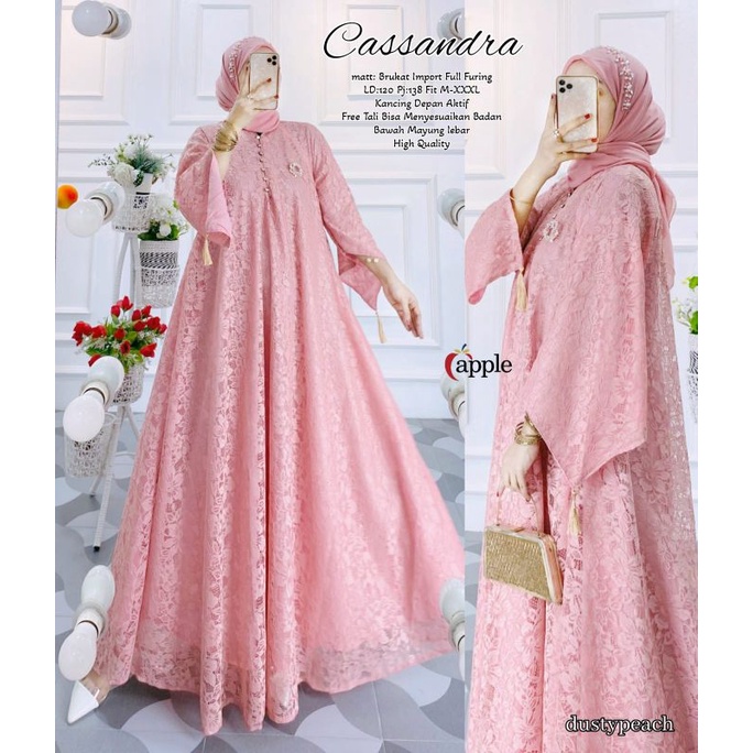 Cassandra maxy dress by Apple brokat import full furing  @Alv