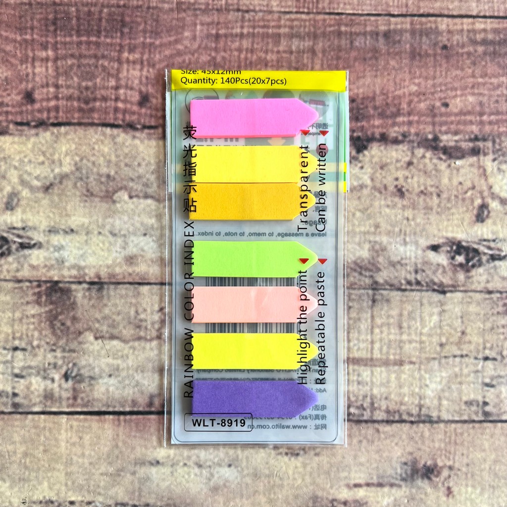 Sticky Notes - Book Marker PET - Index Trifelo 5207 - Kertas Tempelan 7 Arrow