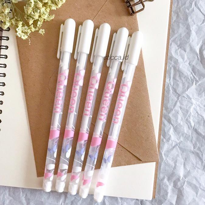 

Flash Sale!! KODE-764 [STICCA.ID] White Gel Pen ala korea. Pulpen gel putih untuk menulis catatan. A