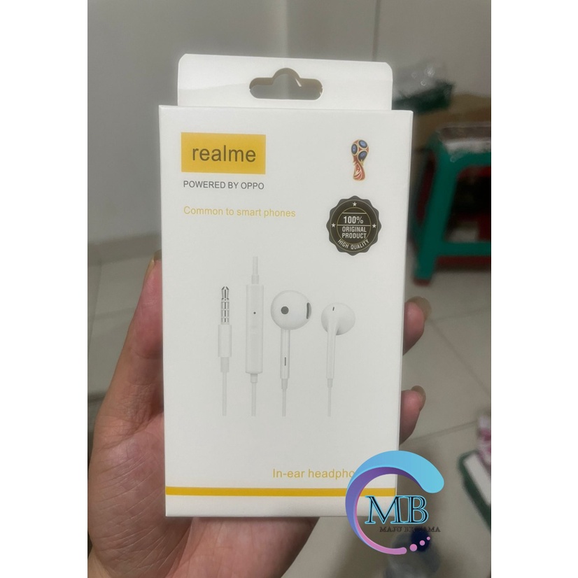 R15 Headset headsfree earphone Hf ORIGINAL REALME 2 3 5 6 7 pro C1 c2 c3 c11 c15 c12 c17 c20 C21y  JACK 3.5MM MB3228