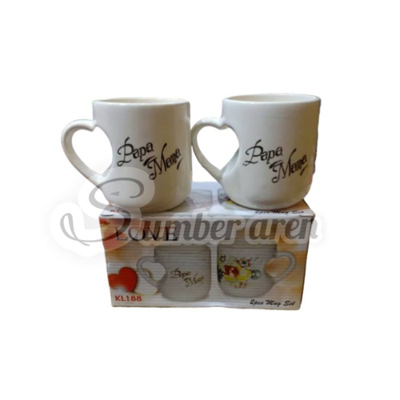 Gelas Couple Papa Mama/Mug Couple Papa Mama