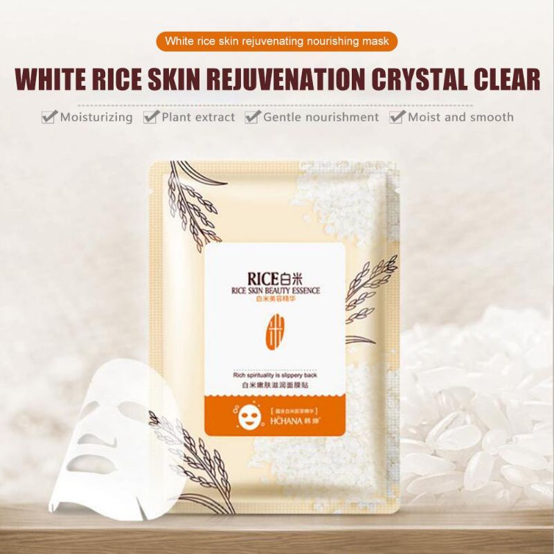 Rorec Hchana White Rice Cleaned Skin Beauty Essence Sheet Mask