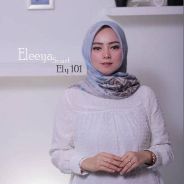 HIjAB SEGIEMPAT MOTIF ELY 101 || Eleeya Scarf